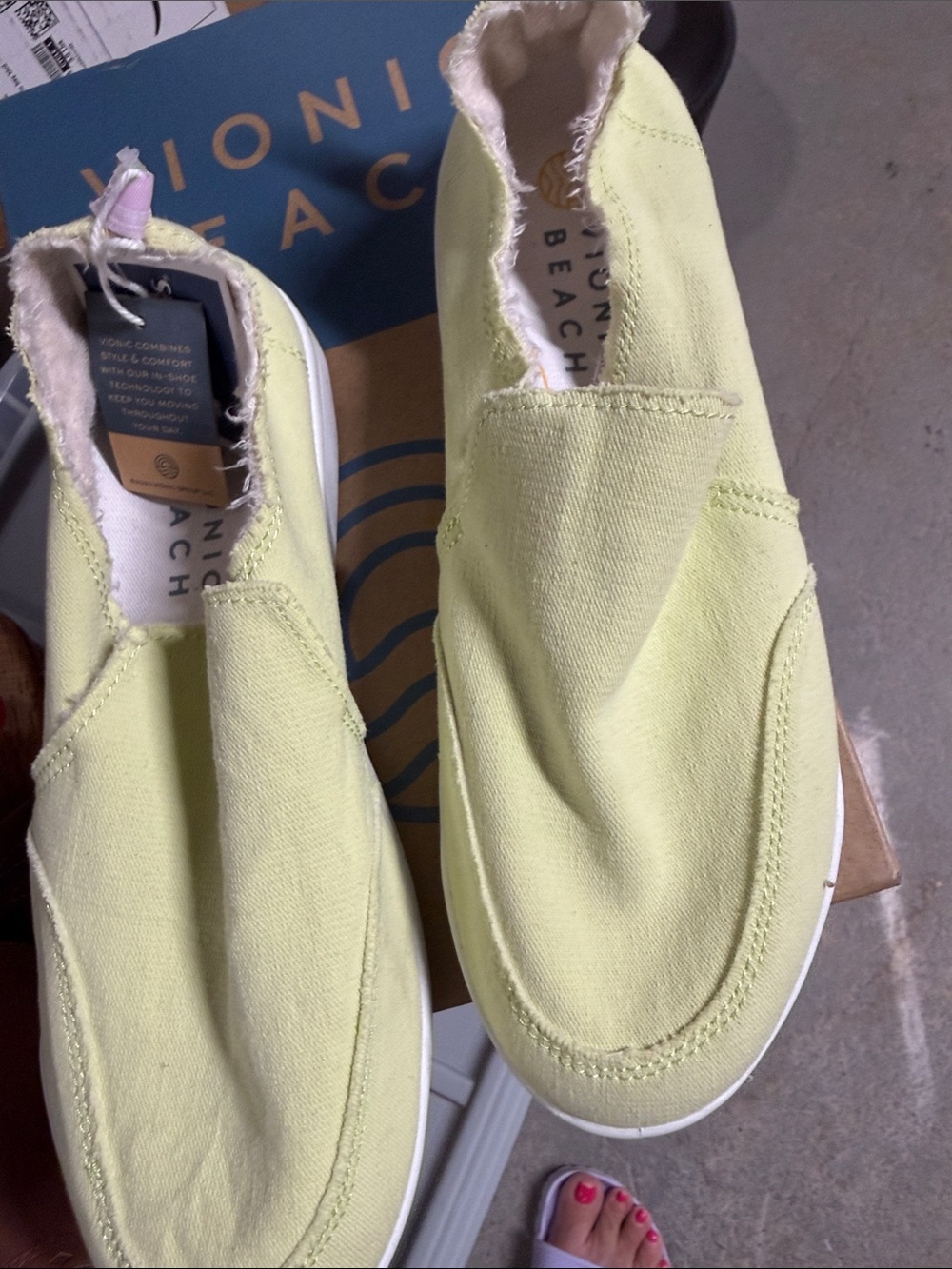 Vionic  Malibu slip on canvas beach sneaker